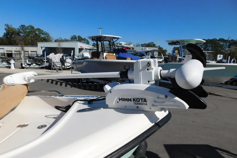 Slide: The Image of 2019 Key West 1720 Center Console with Minn Kota Terrova trolling motor. - 7