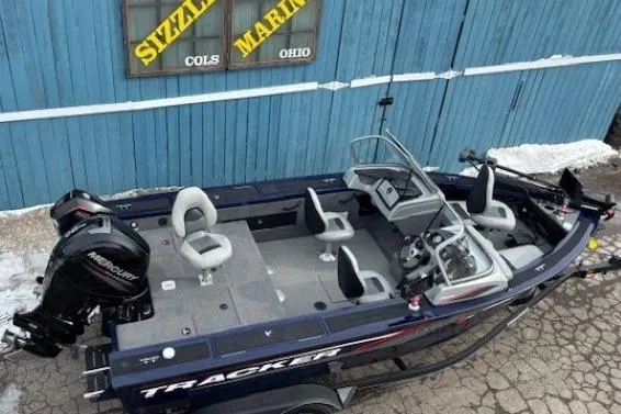 Slide: The Image of 2019 Tracker Targa V-18 Combo boat with Mercury engine at Sizzle Marine, Ohio. - 6