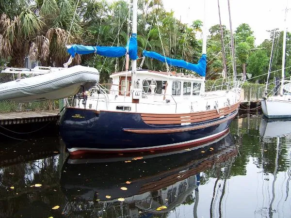 Slide: The Image of Fisher 46 Motorsailer Cutter 1977 - 1