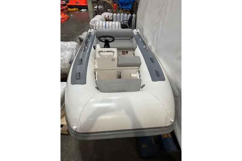 Slide: The Image of 2021 Williams Jet Tenders Sportjet 345 inflatable boat in storage. - 4