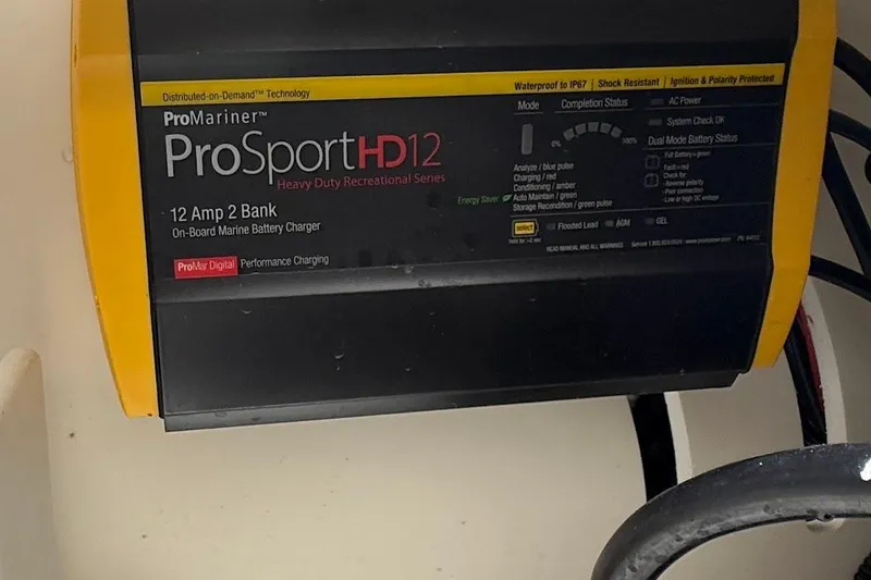 Slide: The Image of Marine battery charger ProMariner ProSport HD12 in a 2023 Sea Ray SPX 230 boat. - 34