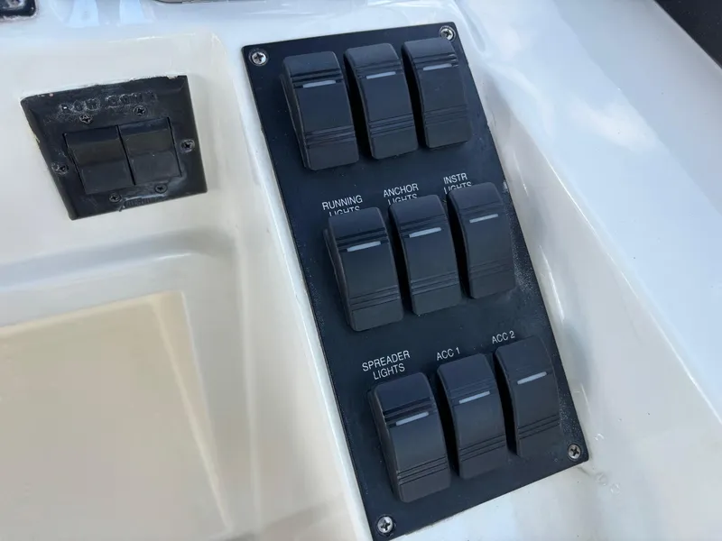 Slide: The Image of Control panel of a 2004 Sabreline 36 Sedan. - 16