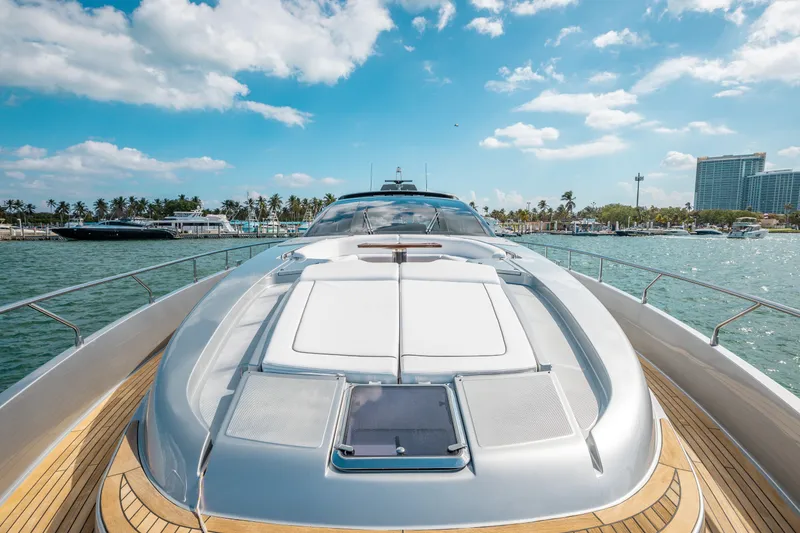 Slide: The Image of Luxurious 2014 Riva 86' DOMINO yacht docked in a sunny marina. - 13