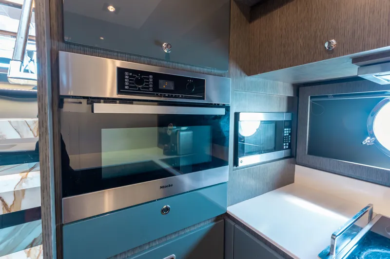 Slide: The Image of Modern kitchen in 2014 Riva 86' DOMINO yacht with Miele appliances. - 57
