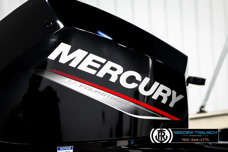 Slide: The Image of Mercury EFI FourStroke engine on 1999 Tracker Pro Deep V-16 boat, Reeder-Trausch Marine. - 23