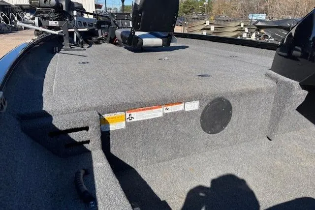 Slide: The Image of 2023 Crestliner XFC 189 boat deck with seating and equipment, showcasing spacious design. - 14