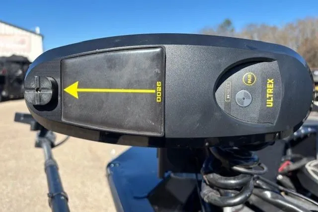 Slide: The Image of Trolling motor on 2023 Crestliner XFC 189 boat, featuring Ultrex technology. - 9