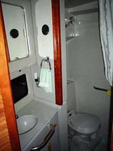 Slide: The Image of Sea Ray 380 Aft Cabin Motor Yacht 1990 - 4