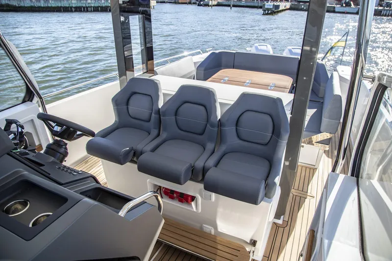 Slide: The Image of Interior of Nimbus Tender 11 boat, model year 2025. - 9