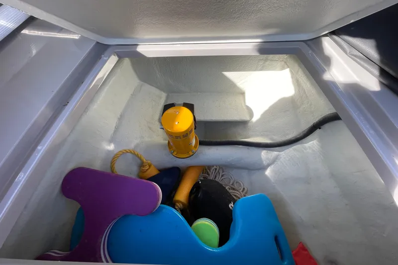 Slide: The Image of Storage compartment of 2023 Skipper-BSK BSK 38 boat with equipment and accessories. - 14