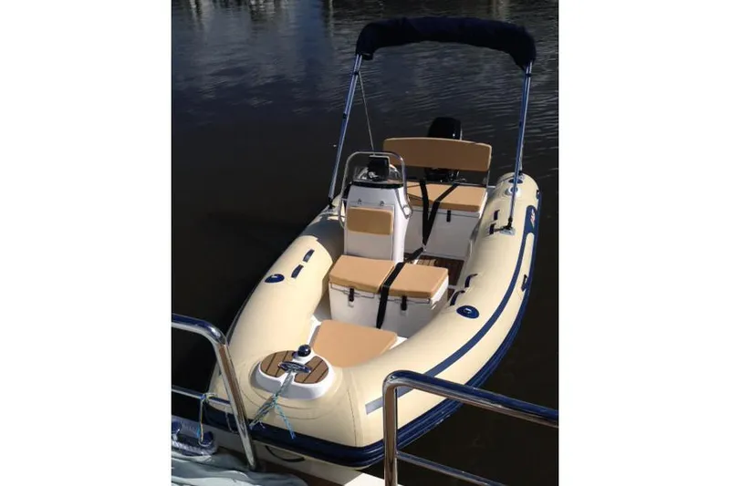 The Image of Manufacturer Provided Image: 2026 AB Inflatables Alumina 13 ALX inflatable boat on water. - 0