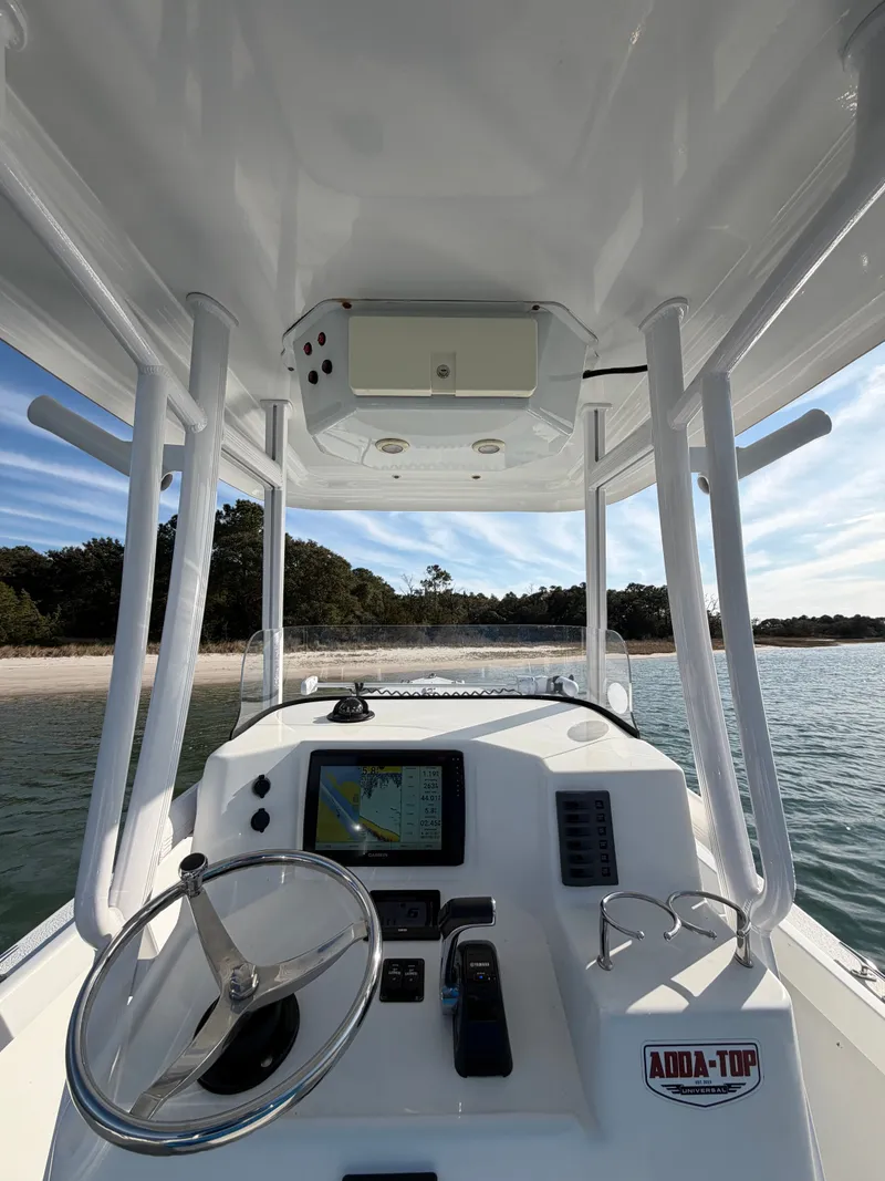 Slide: The Image of Interior view of a 2022 Eastern 22 Center Console boat. - 14