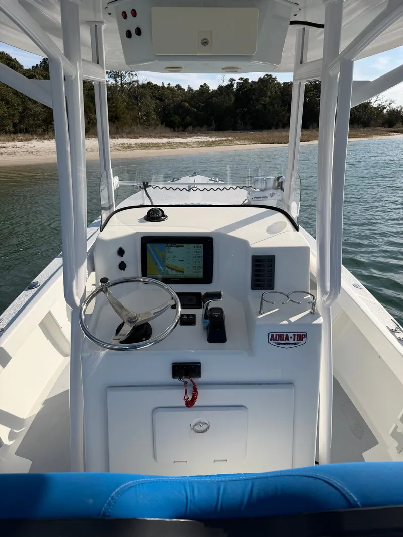 Slide: The Image of Interior view of a 2022 Eastern 22 Center Console boat. - 15