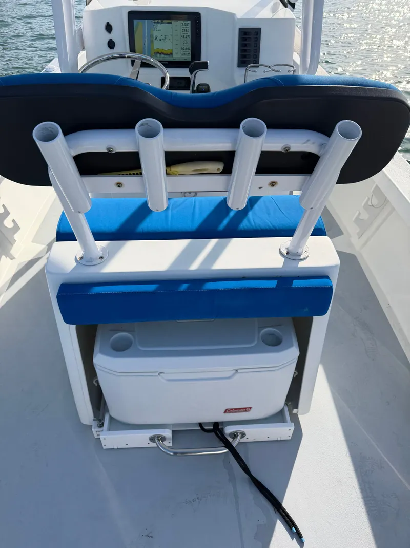 Slide: The Image of Interior view of a 2022 Eastern 22 Center Console boat. - 17