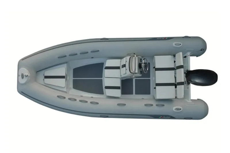 Slide: The Image of Manufacturer Provided Image: AB Inflatables Alumina 15 ALX 2026 inflatable boat, top view. - 5