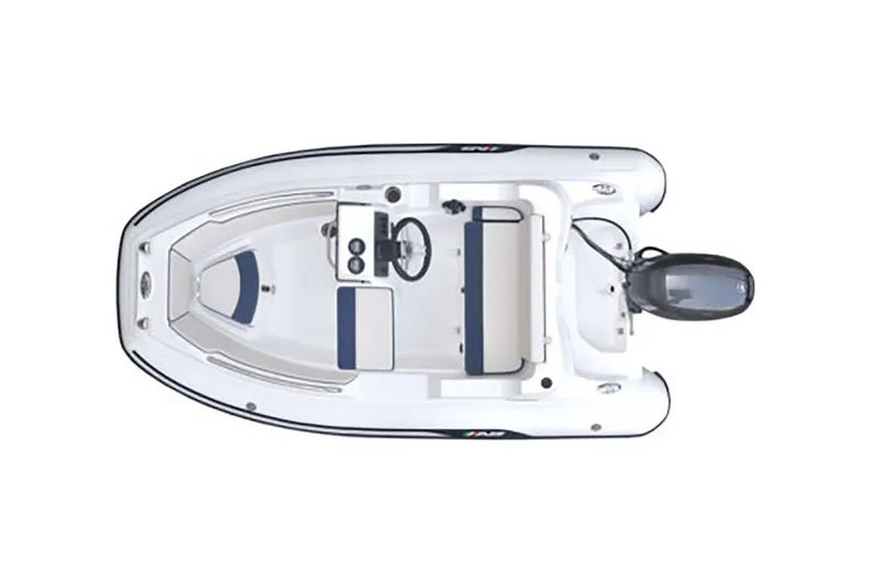 Slide: The Image of Manufacturer Provided Image: Aerial view of AB Inflatables Nautilus 11 DLX 2026 boat. - 9