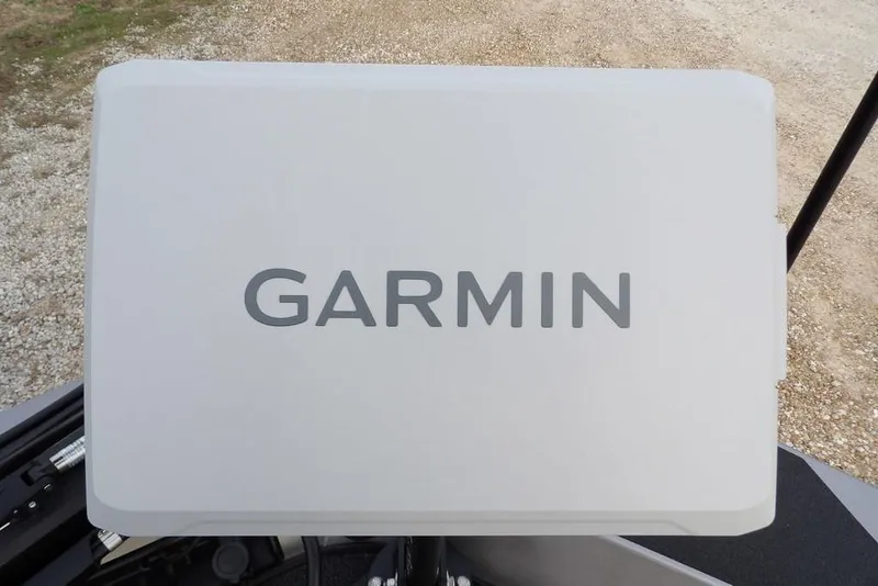 Slide: The Image of Garmin device on 2026 Crestliner XFC 189 boat, outdoor setting. - 41