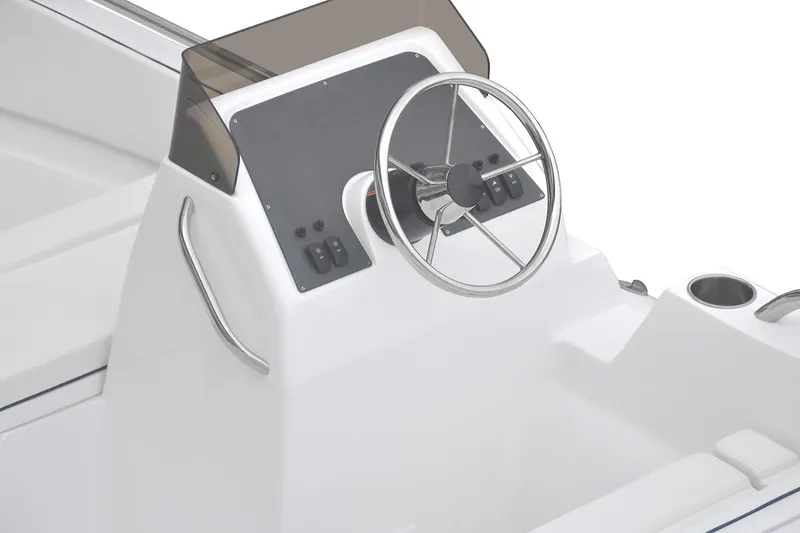 Slide: The Image of Manufacturer Provided Image: Steering console of AB Inflatables Nautilus 14 DLX 2026. - 7