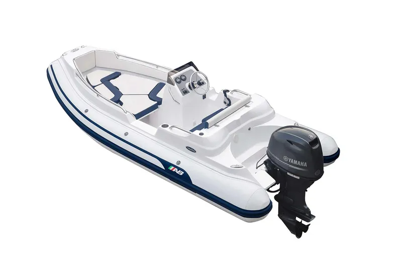 Slide: The Image of Manufacturer Provided Image: 2026 AB Inflatables Nautilus 15 DLX with Yamaha outboard motor. - 3