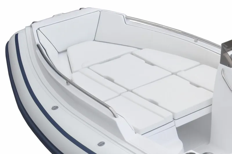 Slide: The Image of Manufacturer Provided Image: 2026 AB Inflatables Nautilus 17 DLX with cushioned seating. - 5