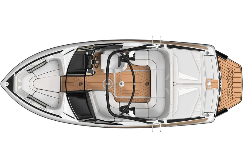 Slide: The Image of Manufacturer Provided Image: Top view of 2018 Malibu Wakesetter 20 VTX boat interior layout. - 6