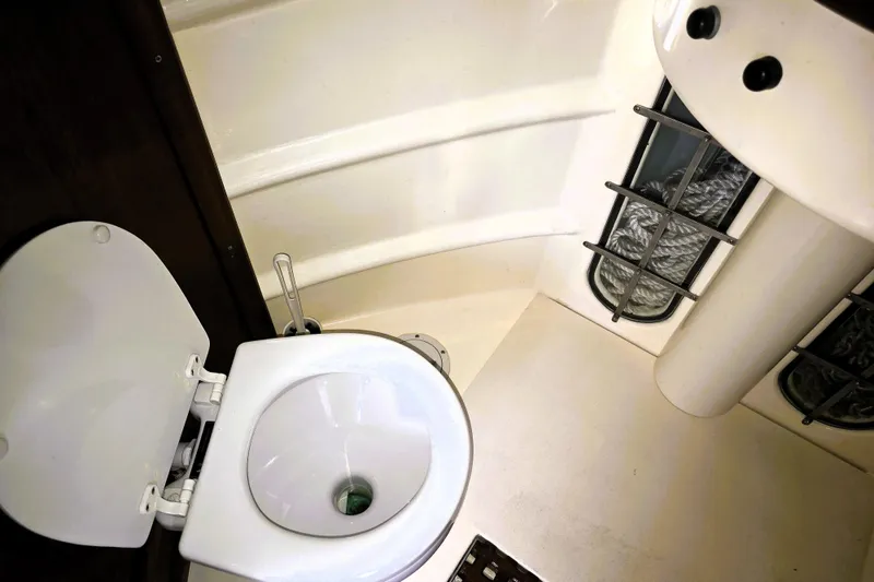 Slide: The Image of Compact marine toilet in 2016 Custom 25 Tug boat interior. - 54