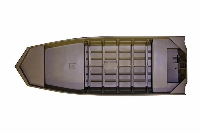 Slide: The Image of Top view of 2026 War Eagle 648LDV boat, showcasing interior layout and design. - 3