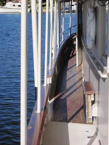 Slide: The Image of Camden Boat Works Dory Yacht Trawler 1956 - 4