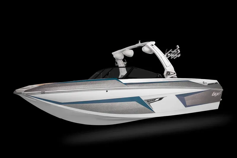 Slide: The Image of Manufacturer Provided Image: 2022 Tigé 24RZX wakeboard boat with sleek design and modern features. - 6