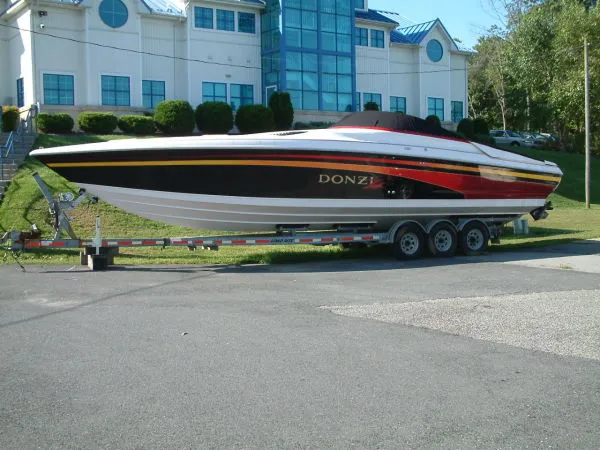 Slide: The Image of Donzi ZX w/Trailer HUGE Reduction 1996 - 1