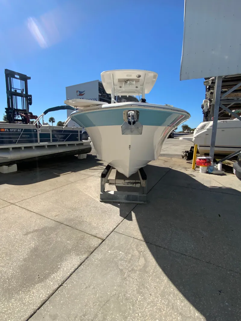 Slide: The Image of 2022 Sea Fox 228 Commander boat on a dock. - 11