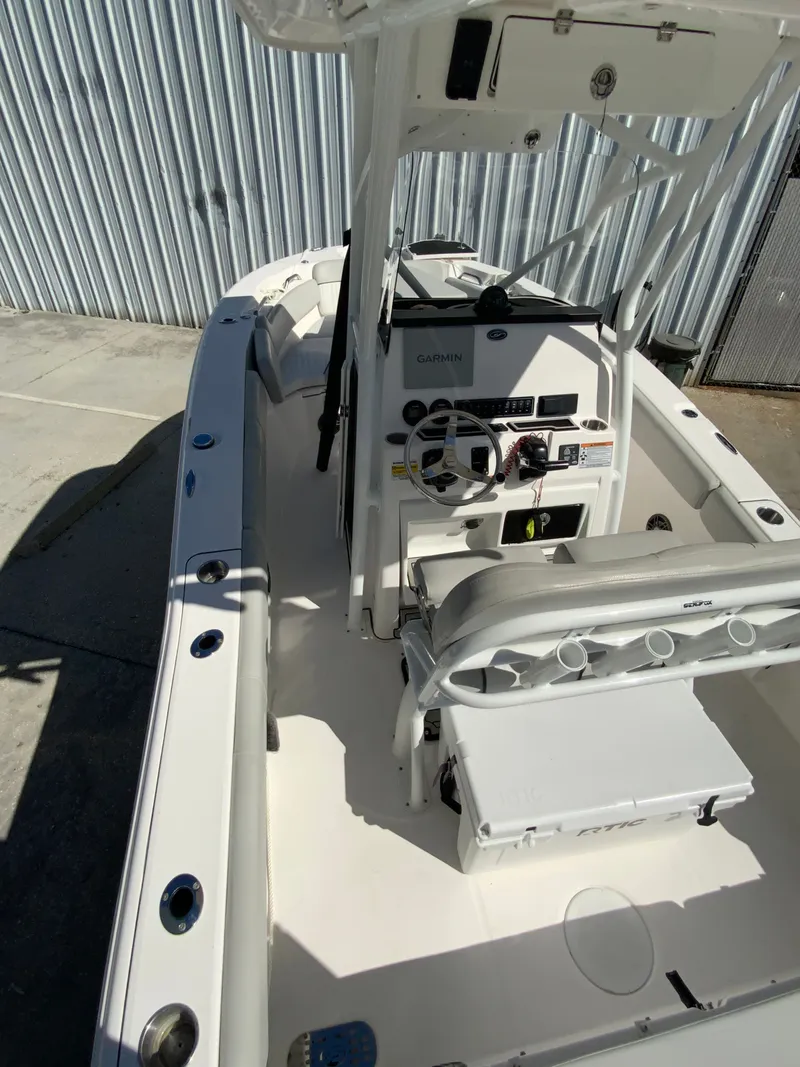 Slide: The Image of Interior view of a 2022 Sea Fox 228 Commander boat. - 25