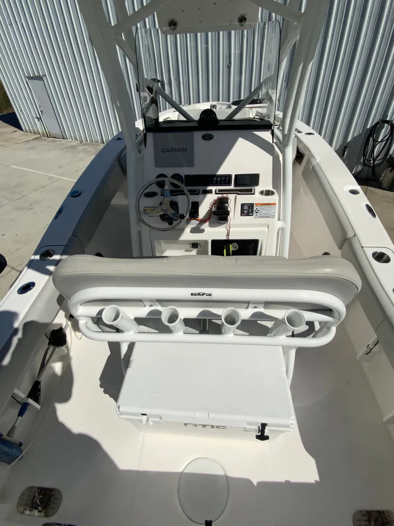 Slide: The Image of Interior view of a 2022 Sea Fox 228 Commander boat. - 26