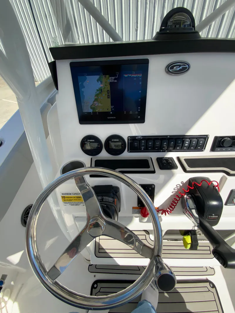 Slide: The Image of 2022 Sea Fox 228 Commander helm with navigation system. - 30