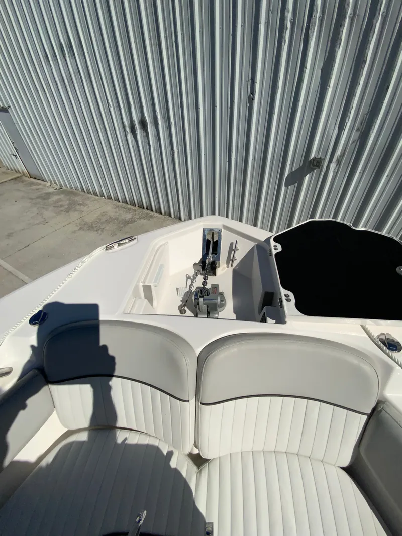 Slide: The Image of 2022 Sea Fox 228 Commander boat, bow deck view. - 38