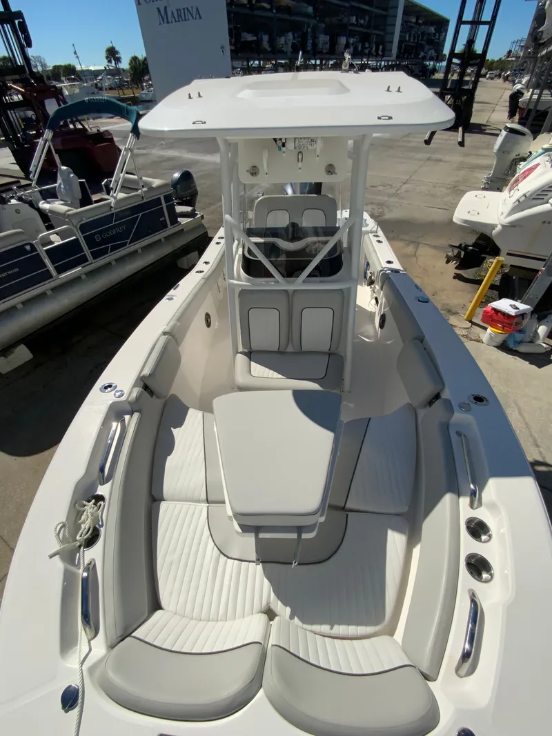 Slide: The Image of 2022 Sea Fox 228 Commander boat at marina, interior view. - 43