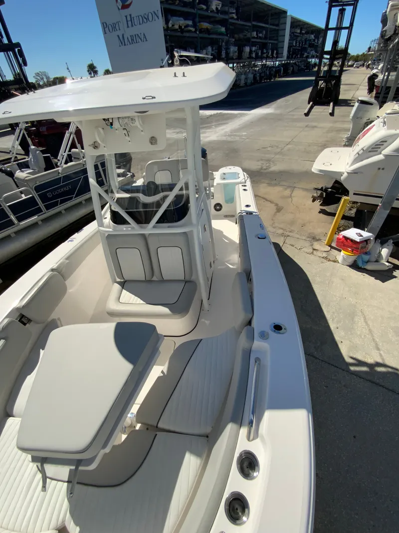 Slide: The Image of 2022 Sea Fox 228 Commander boat at marina. - 44