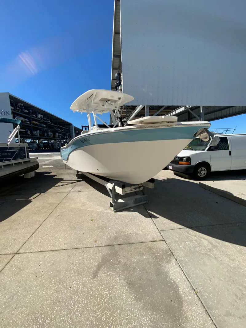 Slide: The Image of 2022 Sea Fox 228 Commander boat on a dock. - 8