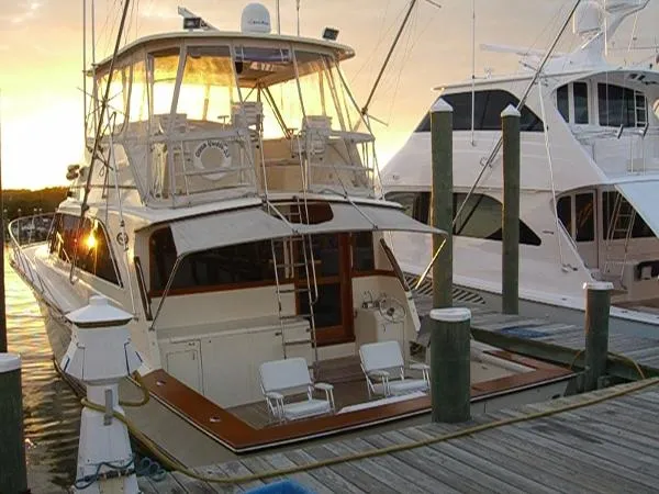 Slide: The Image of Ocean Yachts Super Sport Low Profile Galley 1986 - 1