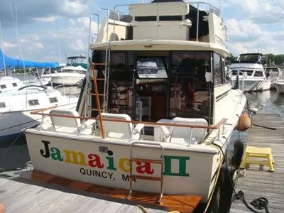 Slide: The Image of Trojan F-32 Flybridge Convertible 1986 - 1