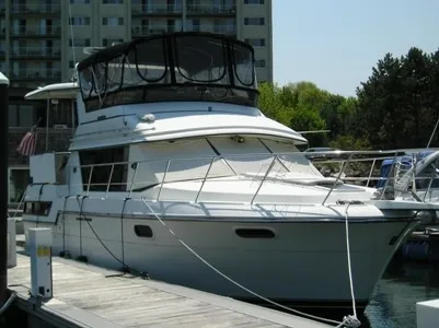 Slide: The Image of Carver Yachts 380 Aft Cabin 1988 - 11
