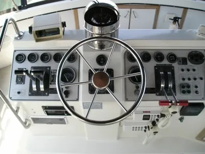 Slide: The Image of Carver Yachts 380 Aft Cabin 1988 - 6