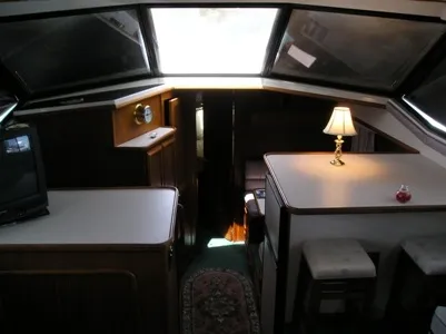 Slide: The Image of Carver Yachts 380 Aft Cabin 1988 - 8
