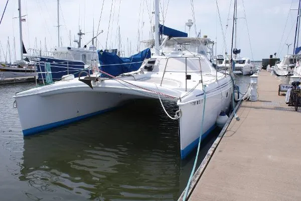 Slide: The Image of Manta 40 Sail Catamaran 1998 - 2