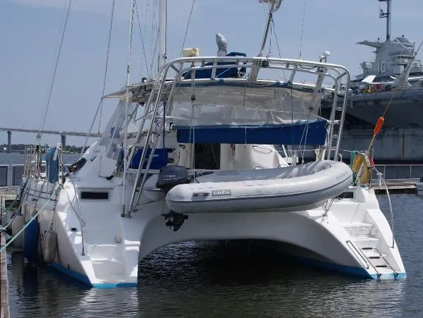 Slide: The Image of Manta 40 Sail Catamaran 1998 - 4