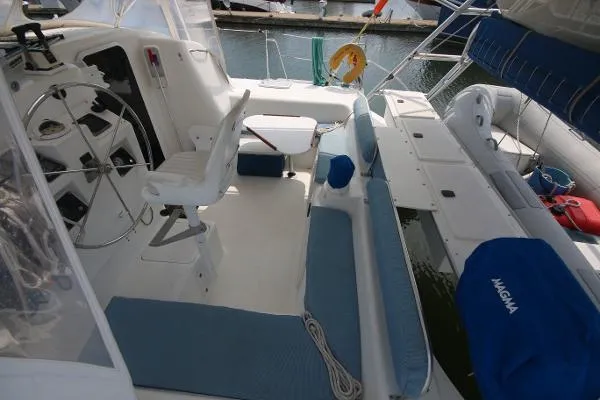 Slide: The Image of Manta 40 Sail Catamaran 1998 - 8