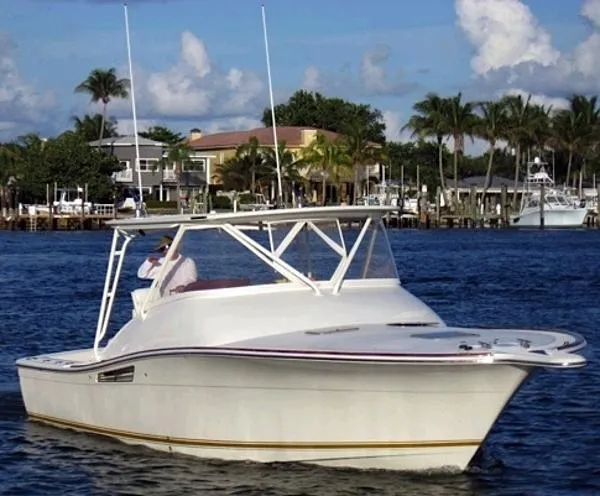 Slide: The Image of Shearwater Boatworks 33 Custom Express 1993 - 1