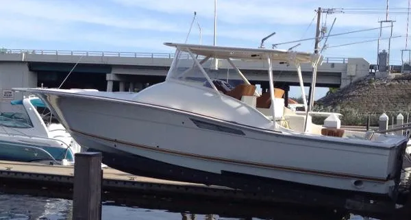 Slide: The Image of Shearwater Boatworks 33 Custom Express 1993 - 2