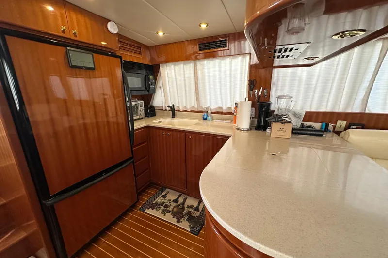 Slide: The Image of Luxurious kitchen interior of 2006 Novatec Islander 55 yacht with modern appliances. - 61