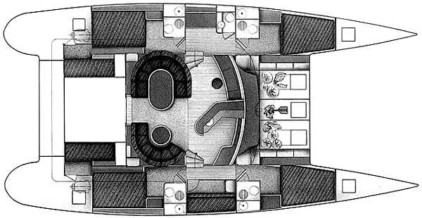 Slide: The Image of Fountaine Pajot Marquises 60 Custom 1999 - 5
